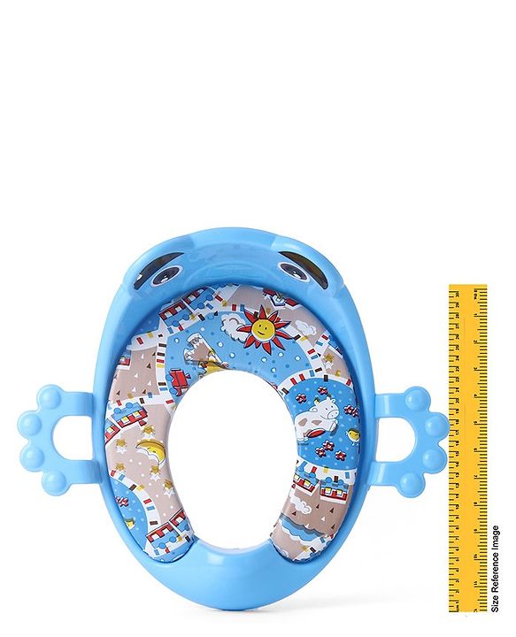 Babyhug Cushioned Potty Seat with Handle & Back Rest - Blue
