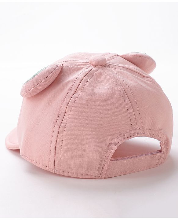 Babyhug Baseball Caps Bear Design Pink - Diameter 15 cm