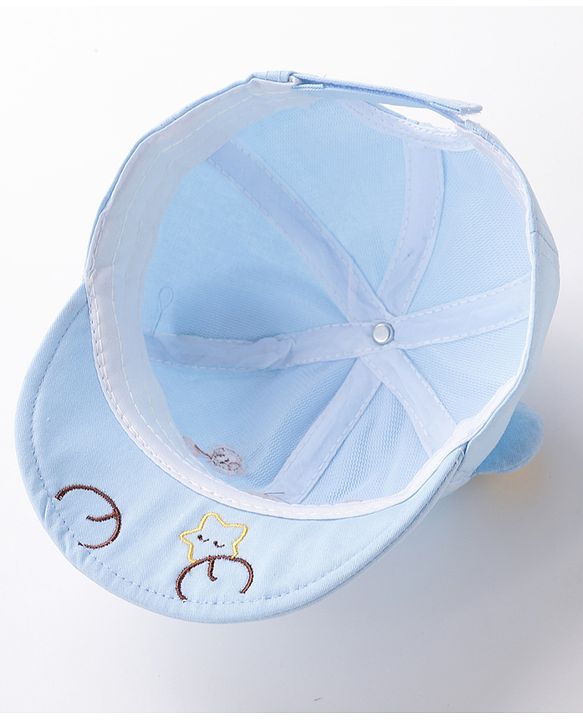 Babyhug Baseball Caps Bear Design Blue - Diameter 16 cm
