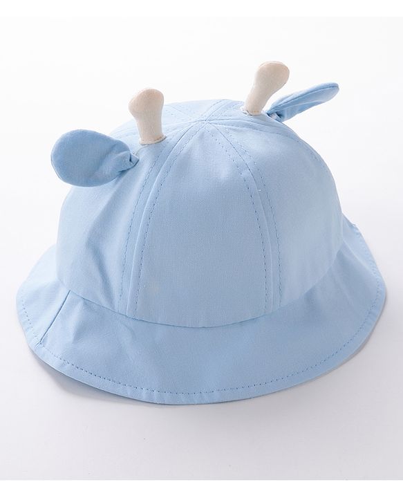 Babyhug Bucket Hat Girrafe Design Blue - Diameter 16 cm