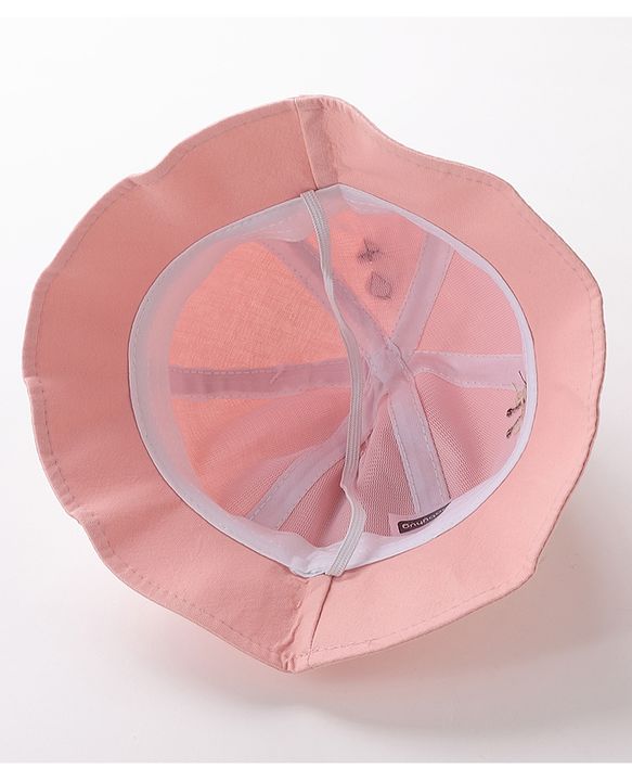 Babyhug Free Size Bucket Hat with Giraffe Details - Pink