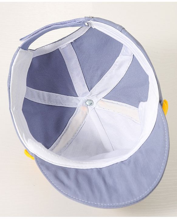 Babyhug Baseball Cap Dinosaur Print Grey - Diameter 15.5 cm