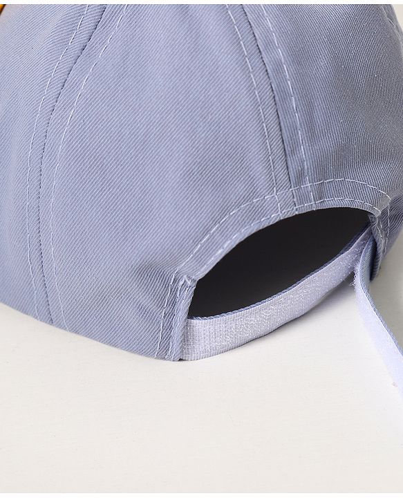 Babyhug Baseball Cap Dinosaur Print Grey - Diameter 15.5 cm