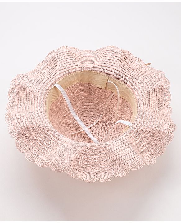 Babyhug Straw Hat Star Design - Pink