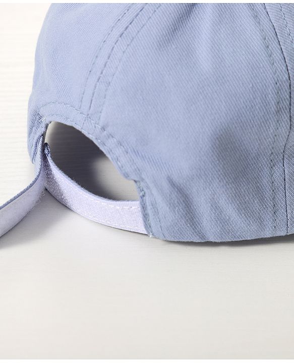 Babyhug Free Size Baseball Cap with Fox Detailing -  Blue