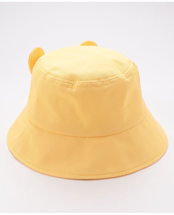 Babyhug Bucket Hat Bunny Design - Yellow