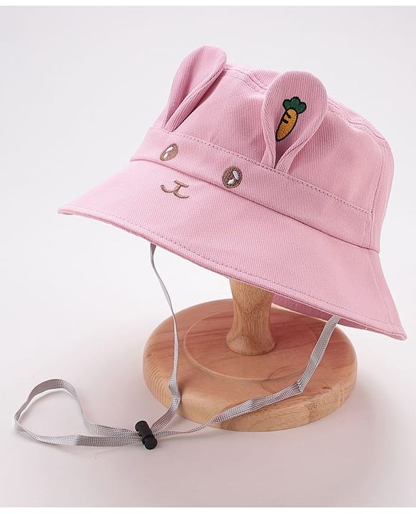 Babyhug Bucket Hat Bunny Design - Pink