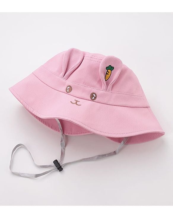 Babyhug Bucket Hat Bunny Design - Pink