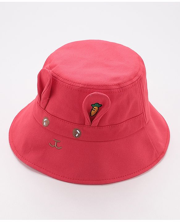 Babyhug Bucket Hat Bunny Design - Pink