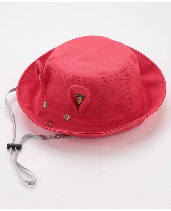 Babyhug Bucket Hat Bunny Design - Pink