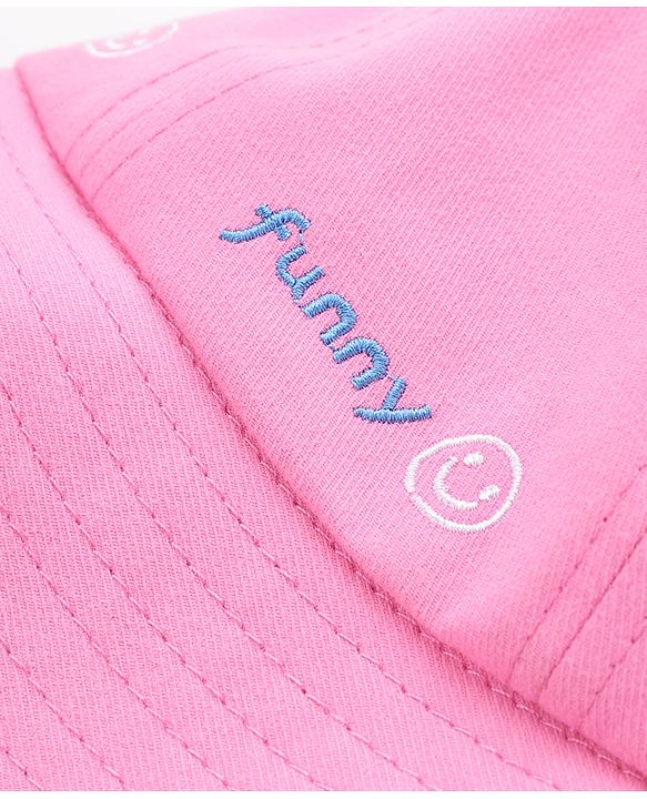 Babyhug Bucket Hat Smiley Design - Pink
