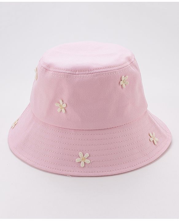 Babyhug Bucket Hat Floral Design - Pink