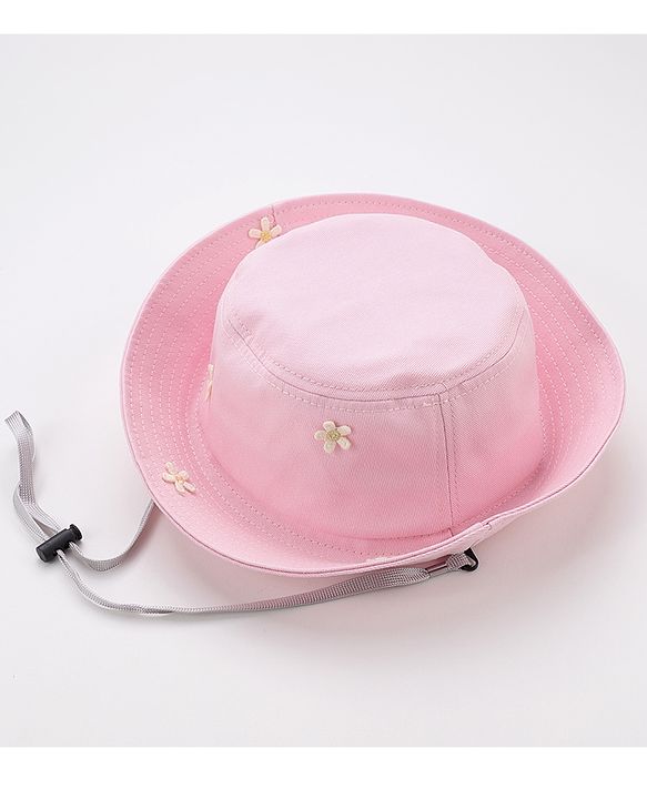 Babyhug Bucket Hat Floral Design - Pink