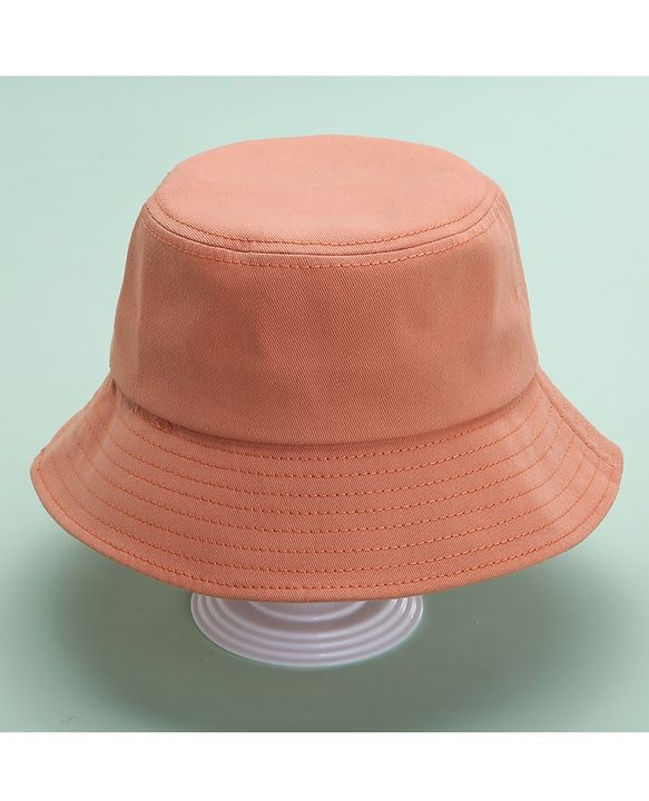Babyhug Bucket Hat Floral Design Peach - Diameter 18.5 cm