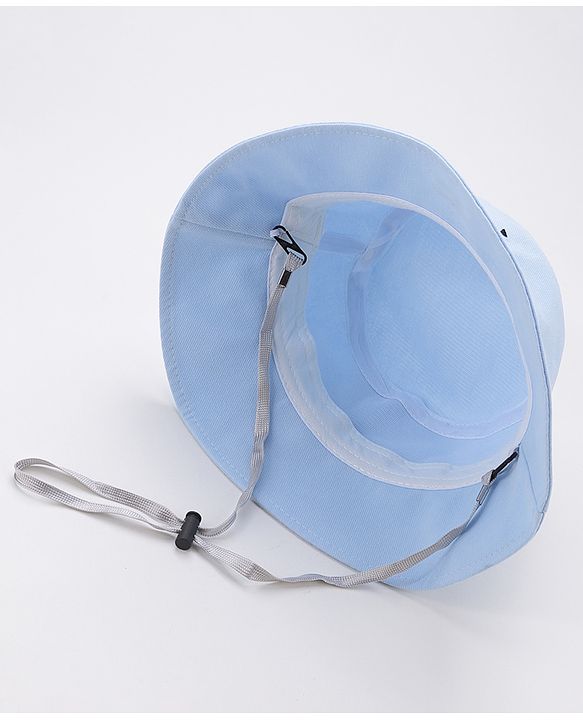 Babyhug Bucket Hat Cow Print Blue - Diameter 18 cm