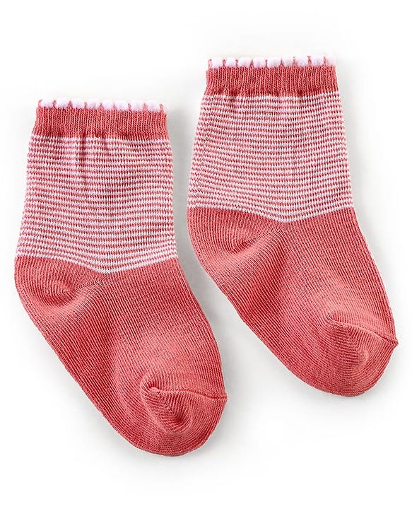 Cutewalk By Babyhug Anti Bacterial Ankle Length Socks Cherry Print Pack Of 3 - White & Red