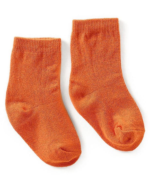 Cute Walk by Babyhug Anti Bacterial Ankle Length Non Terry Solid Color Socks Pack of 3 - Pink Orange & Blue