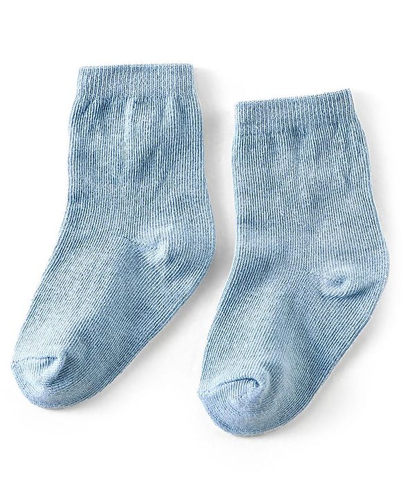Cute Walk by Babyhug Anti Bacterial Ankle Length Non Terry Solid Color Socks Pack of 3 - Pink Orange & Blue
