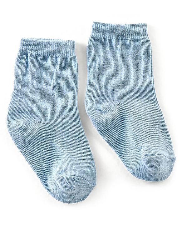 Cute Walk by Babyhug Anti Bacterial Ankle Length Non Terry Solid Color Socks Pack of 3 - Pink Orange & Blue
