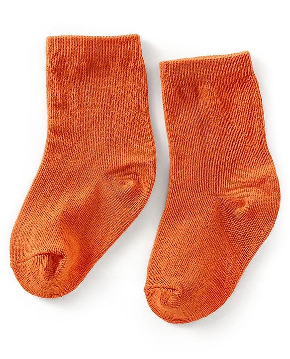 Cute Walk by Babyhug Anti Bacterial Ankle Length Non Terry Solid Color Socks Pack of 3 - Pink Orange & Blue