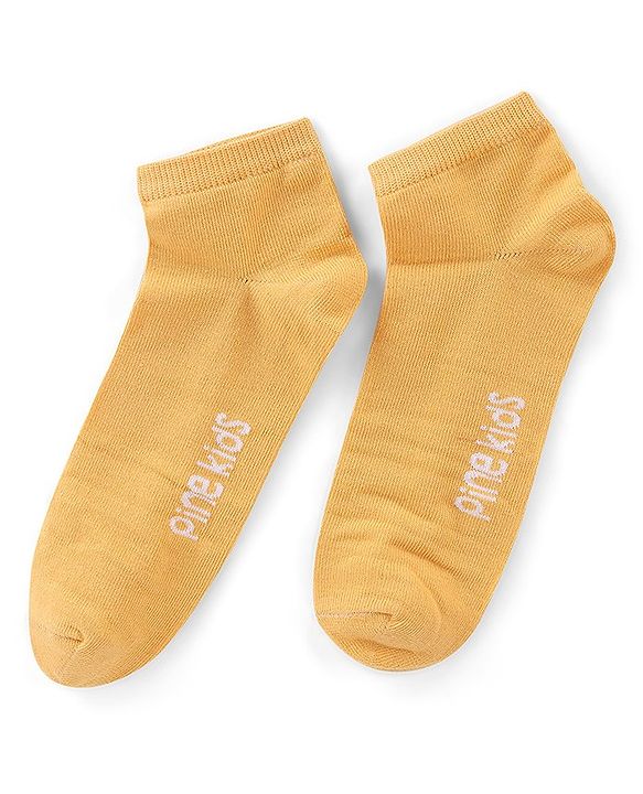 Pine Kids Spandex Ankle Length Stripes Design Socks Pack of 3 - Multicolour