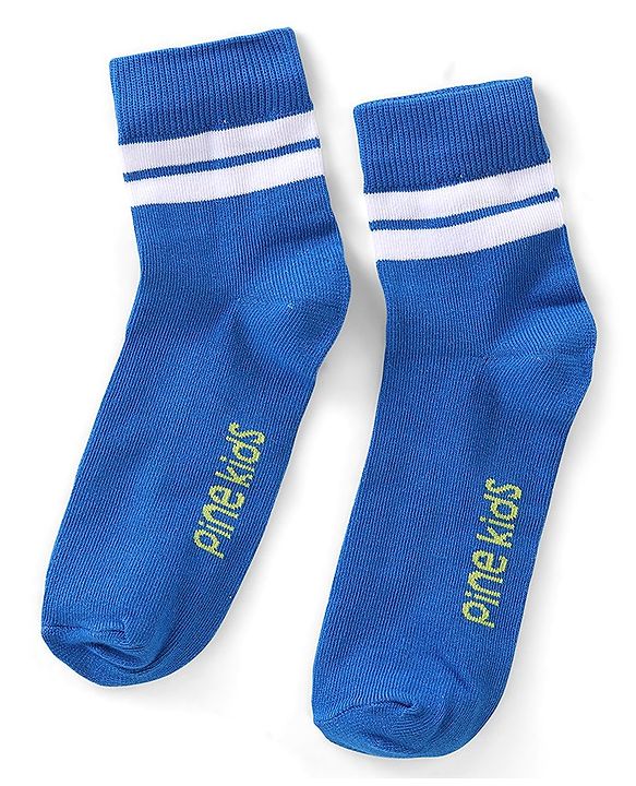Pine Kids Spandex Ankle Length Design Socks Pack of 3 - Multicolour