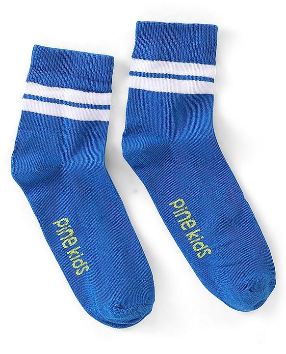 Pine Kids Spandex Ankle Length Design Socks Pack of 3 - Multicolour