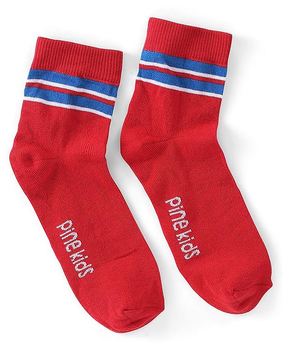 Pine Kids Spandex Ankle Length Design Socks Pack of 3 - Multicolour