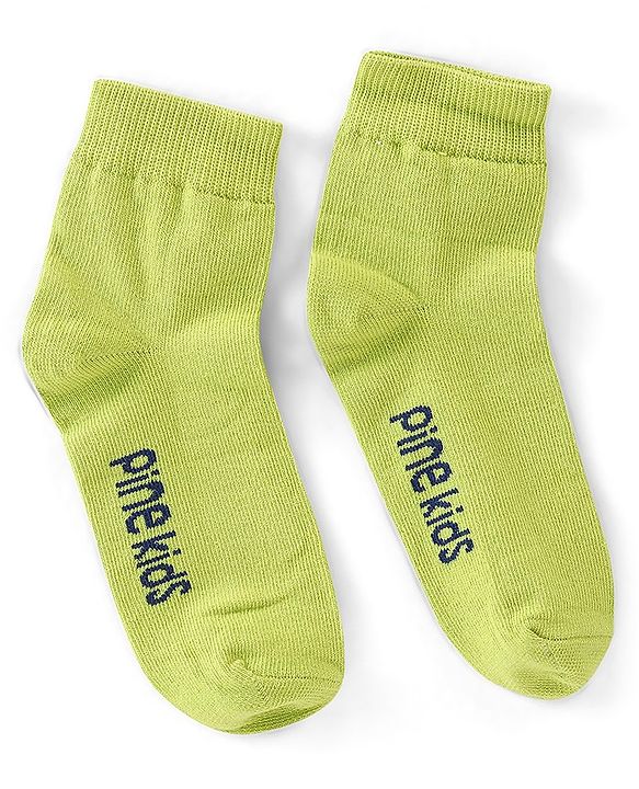 Pine Kids Spandex Ankle Length Stripes Design Socks Pack of 3 - Multicolour