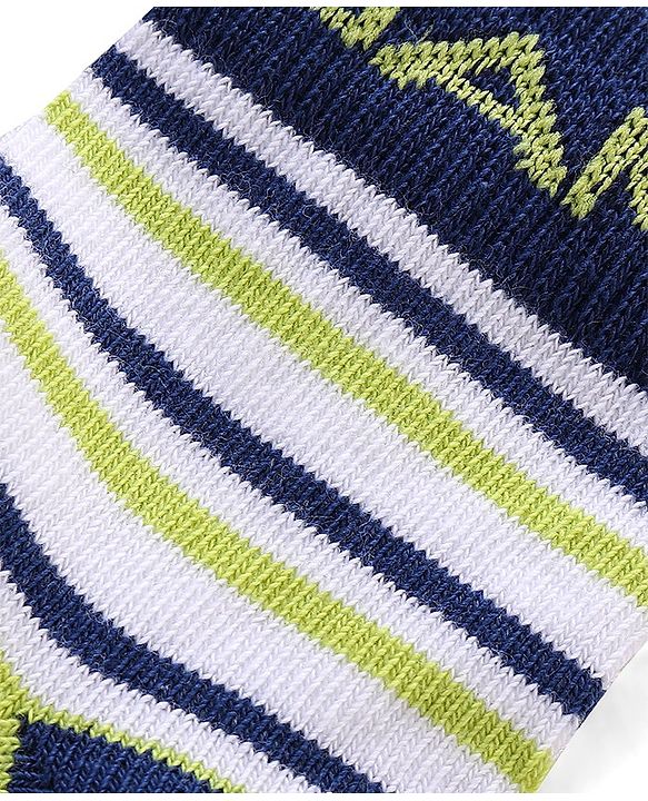 Pine Kids Spandex Ankle Length Stripes Design Socks Pack of 3 - Multicolour