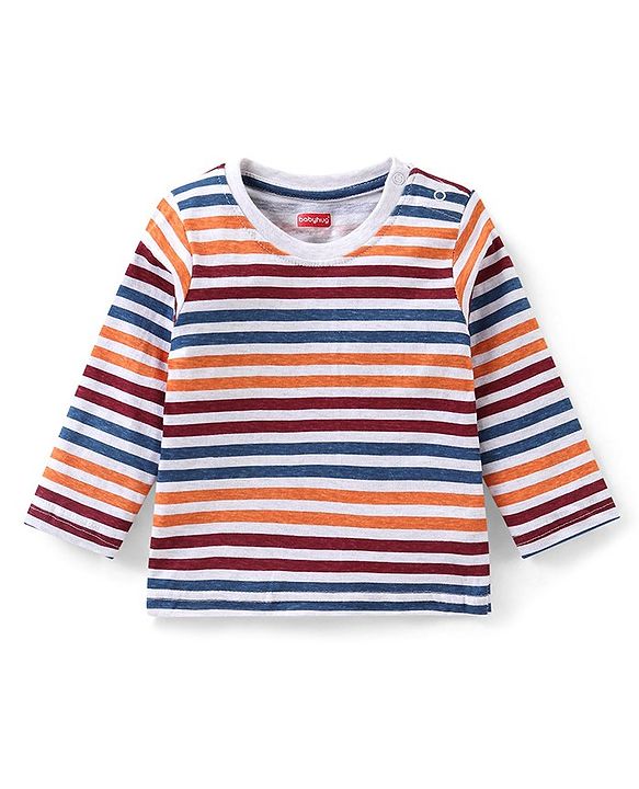 Babyhug Cotton Knit Full Sleeves T-Shirt with Koala Graphics Pack of 5 - Multicolour