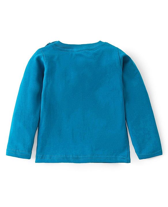 Babyhug Cotton Knit Full Sleeves T-Shirt With Dino Graphics Pack of 7 - Multicolour