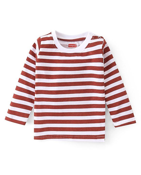 Babyhug Cotton Knit Full Sleeves T-Shirt With Dino Graphics Pack of 7 - Multicolour