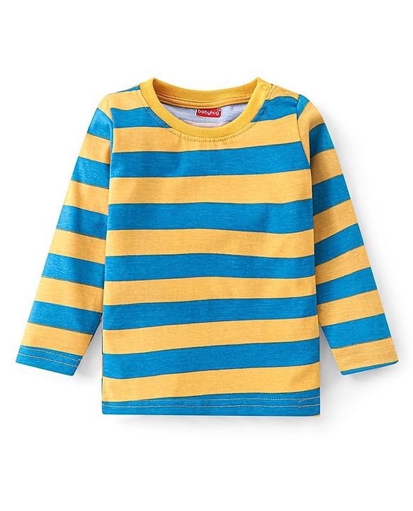 Babyhug Cotton Knit Full Sleeves T-Shirt With Dino Graphics Pack of 7 - Multicolour