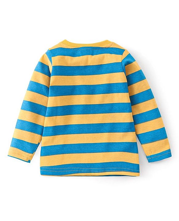 Babyhug Cotton Knit Full Sleeves T-Shirt With Dino Graphics Pack of 7 - Multicolour