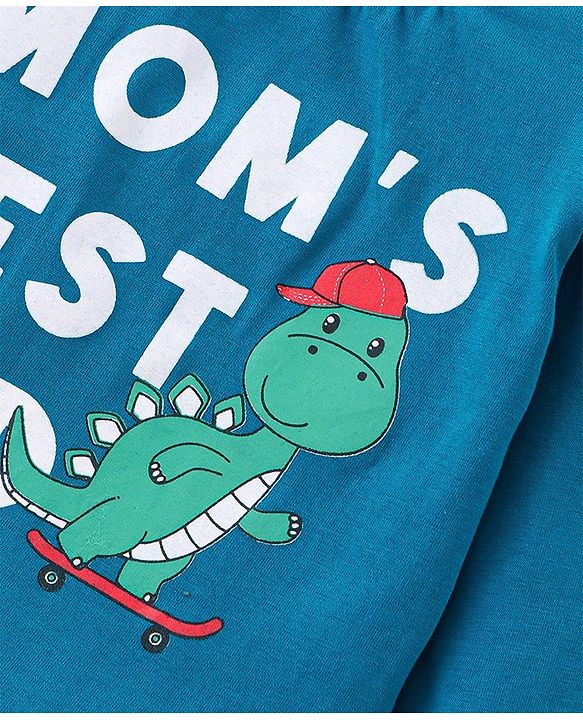 Babyhug Cotton Knit Full Sleeves T-Shirt With Dino Graphics Pack of 7 - Multicolour
