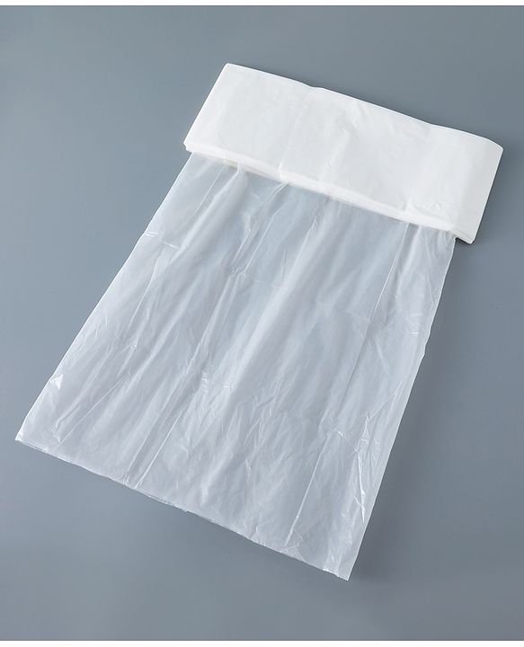 Babyhug Disposable Bags For Diaper Pail- White