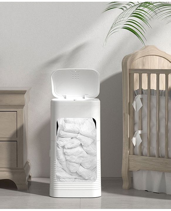 Babyhug Disposable Bags For Diaper Pail- White