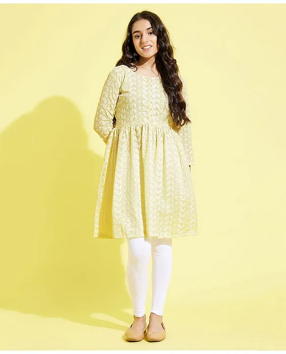 Discover 148+ yellow leggings with kurti best