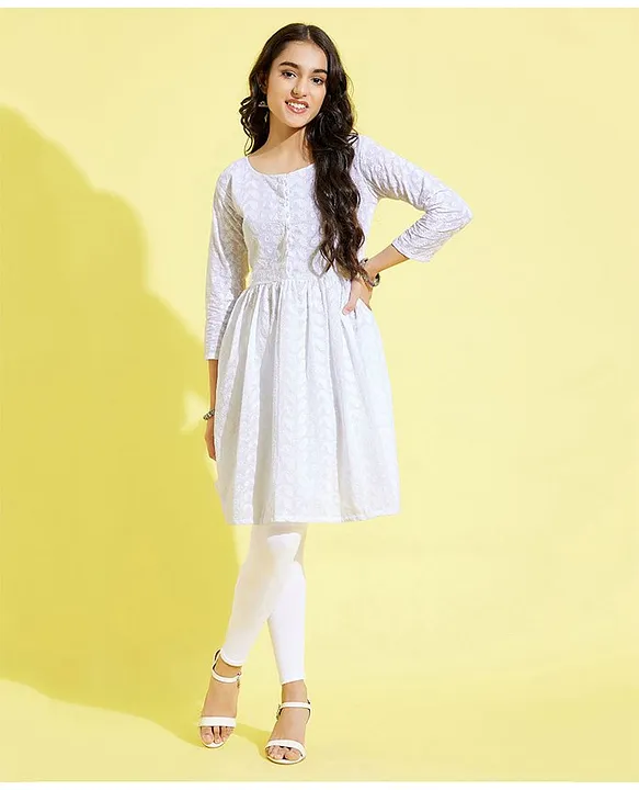 LavanyazDurbarmarg - Straight white kurti tops Sizes available (Leggings  not available) Jamal/Durbar Marg outlet. | Facebook