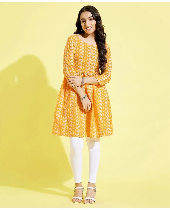 Shop Online Latest Designer A-Line Kurta With Leggings – Lady India