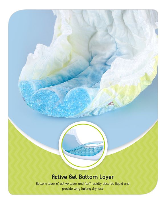 Babyhug Super Dry Pant Style Diaper Medium (M) Size - 74 Pieces