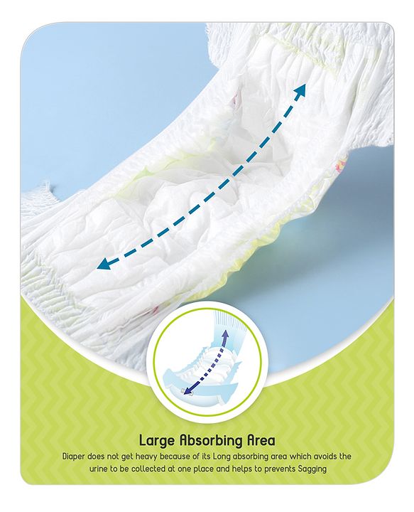 Babyhug Super Dry Pant Style Diaper Medium (M) Size - 74 Pieces