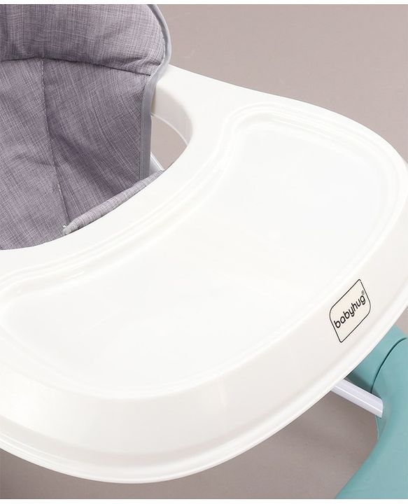 Babyhug 2 In 1 Multifunctional Baby Walker Cum Rocker With 3 Level Height Adjustment & Musical Play Tray -Green
