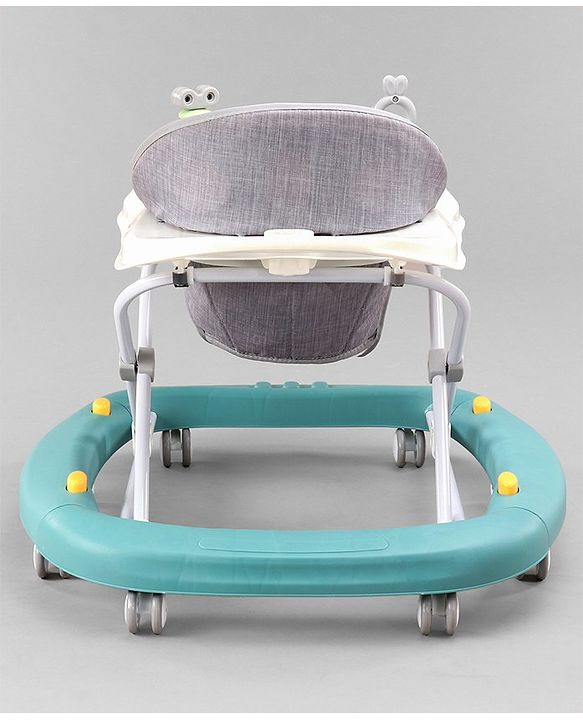 Babyhug 2 In 1 Multifunctional Baby Walker Cum Rocker With 3 Level Height Adjustment & Musical Play Tray -Green