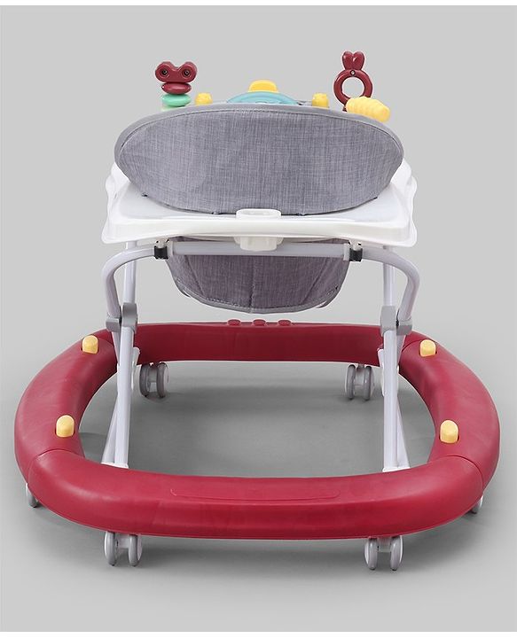 Babyhug 2 In 1 Multifunctional Baby Walker Cum Rocker With 3 Level Height Adjustment & Musical Play Tray -Green