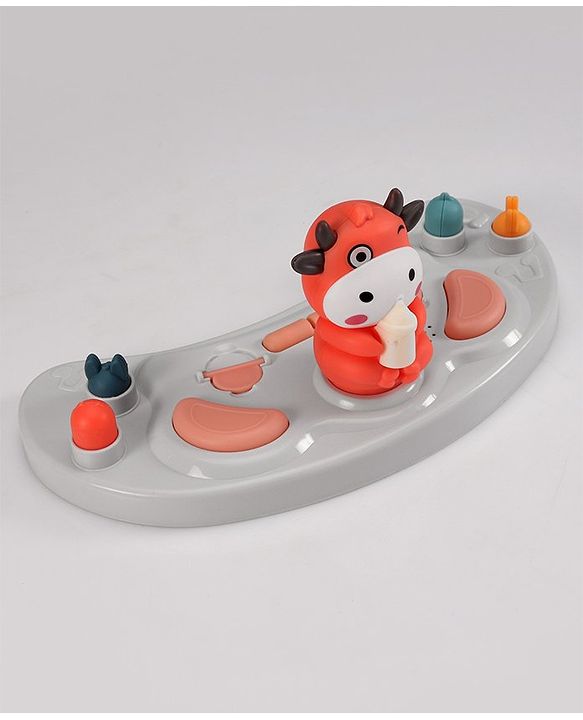 Babyhug Multi-functional Musical Baby Walker- Orange