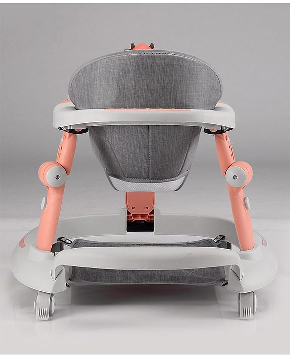 Babyhug Multi-functional Musical Baby Walker- Orange