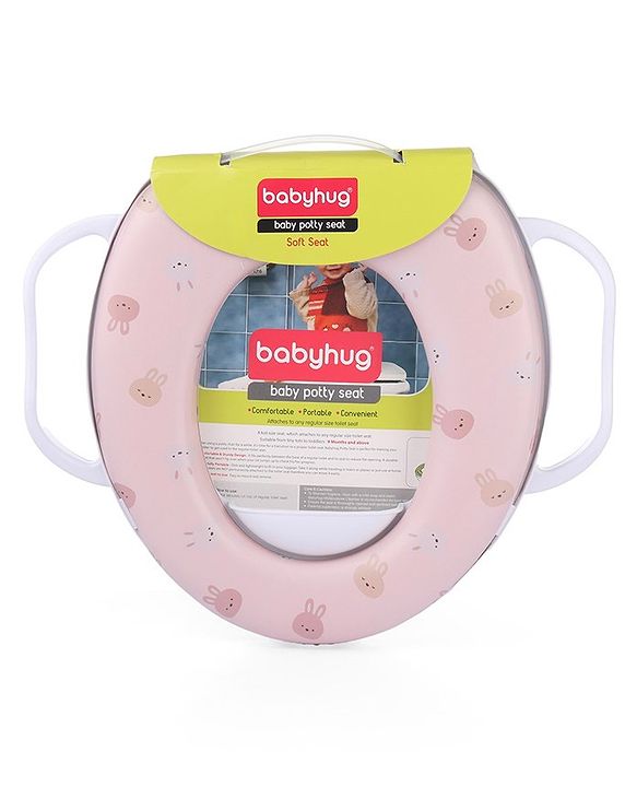 Babyhug Soft Cushioned Baby Potty Seat with Handle (Color May Vary)