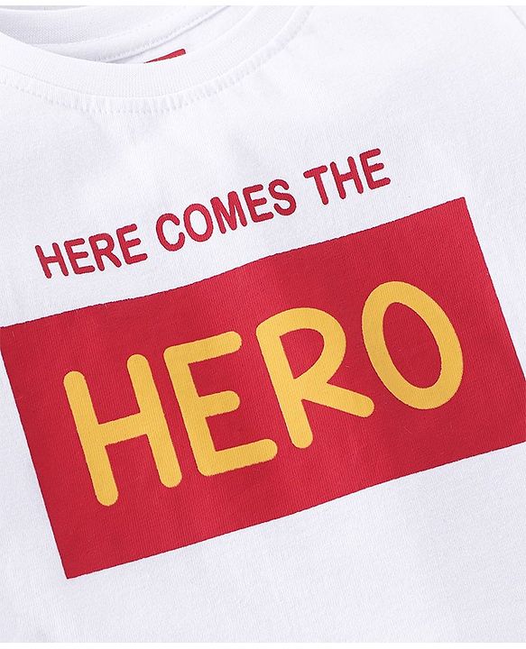 Babyhug 100% Cotton Full Sleeves T-Shirt with Text Graphics Print & Striped Pack of 3  - Blue & White